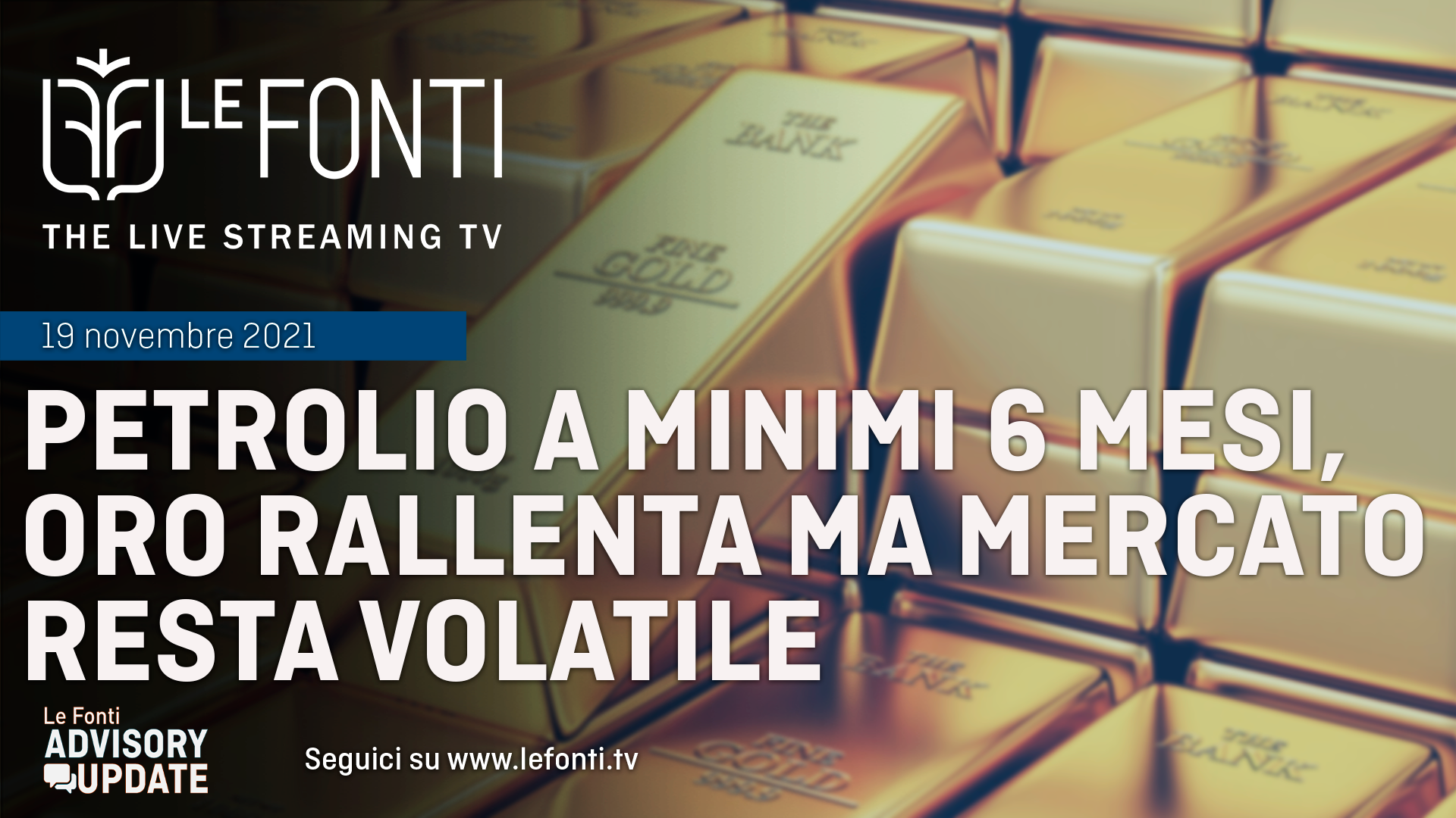 Petrolio a minimi 6 mesi, oro rallenta ma mercato resta volatile
